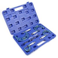 Präzise und robuste Messwerkzeuge für professionelle Anwendungen, Mikrometer Werkzeug Set mit hoher Messgenauigkeit von 0,01 mm, ideal für Messbereiche bis 100 mm.