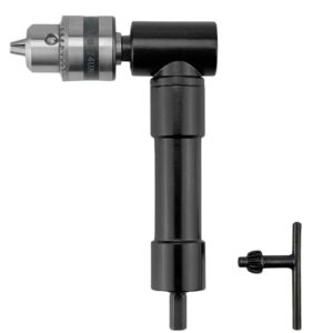 Winkelbohraufsatz, Klemmbereich 0.8-10 mm, Winkelbohrer Vorsatz, 90 Grad Bohrfutter, Winkelaufsatz für Akkuschrauber