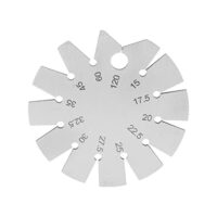 Winkelmesser Metall zum Messen von 12 Winkeln, Dashboard Inclinometer für Kantenmessung mit Fasenlehre und Kreisförmiger Schrägenwinkelmessgerät