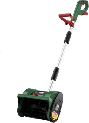 Elektro-Schneefräse mit 4,0 Ah Batterie, Arbeitsbreite 30 cm, max. Räumtiefe 15 cm und Wurfweite von bis zu 6 m