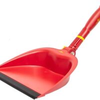 Hochwertige Kehrschaufel für den Garten, stufenlos verstellbarer Stiel, Arbeitsbreite 25cm