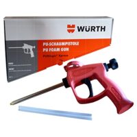Hochwertige Würth 1K-Schaumpistole Purlogic Express für Heimwerken, Innen- und Außenbereich, einfach zu bedienen und hohe Präzision.