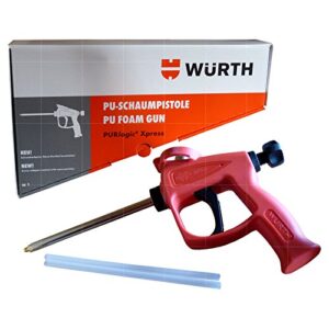 Hochwertige Würth 1K-Schaumpistole Purlogic Express für Heimwerken, Innen- und Außenbereich, einfach zu bedienen und hohe Präzision.