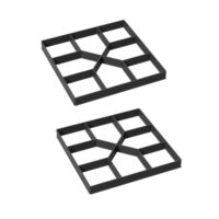 Betonpflasterform für Gartenweg, 40x40x4cm, Kunststoff, quadratische Gehwegplatten, Terrassenpflaster, DIY Betonform, unabhängige Gartenanlage