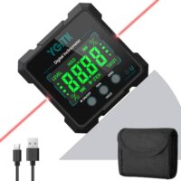Digitaler Winkelmesser mit Wasserwaage, Magnetismus und LCD-Anzeige für Holzarbeiten, Bau und DIY-Projekte