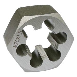 Sechskant-Schneideisen zum Umgewinde für Heimwerker, langlebige Karbonstahl-Kappe, ideal für Reparaturen von rostigen oder beschädigten Gewinden.
