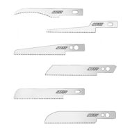 Ersatz Handsägeblätter für Miniatur-Handsägen und Handwerkzeuge, aus Edelstahl, gezackte Zähne, 6 Stück in verschiedenen Stilen