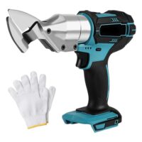 Akku Blechschere, kompatibel mit Makita 18V, elektrische Blechschere mit 360° drehbarem Kopf, Max. 2mm Scherendicke, für Bleche, Teppiche, Stoff und Leder
