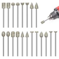 Aoyswuz Diamant Schleifstifte Set mit 20 Stücken, ideal für Schleifen und Gravieren. Hochwertige Werkzeuge für Handwerker.