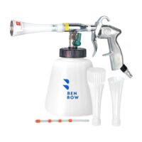 BenBow Druckluft Reinigungspistole Classic für effiziente Schmutzentfernung im Auto, Wirbelwind-Effekt mit 1-Liter-Behälter und Trichter