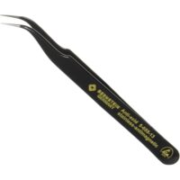 BERNSTEIN Esd SMD Pinzette, 120 mm Länge, 40 Grad Winkel, Edelstahl, Ableitfähig