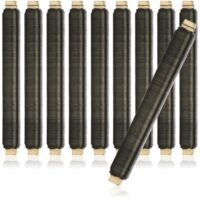 Blumenwickeldraht-Set, 10 Stück Bindedraht mit Holzspule, Stärke 0,65 mm, 1000 g