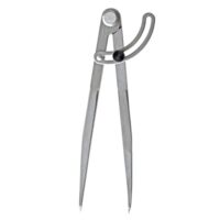 Bogenzirkel mit 250 mm Schenkelbreite, ideal für verschiedene Arten von Bogenwerfen, hochwertiges Material, präzise Messung
