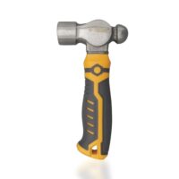 BOOSDEN Kugelhammer, 425g, Schlosserhammer, Ingenieurhammer, mini Hammer, mit rutschfestem Gummigriff, für Metallbearbeitung und Basteln