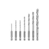 Bosch 7-teiliges Holz-Spiral-Bohrer-Set mit Sechskant-Schaftsystem für professionelles Bohren in Hart- und Weichholz, laminierte Platten und MDF