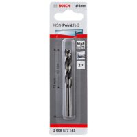 Bosch Professional 2 Stück HSS Spiralbohrer PointTeQ für Metall, Bohrschrauber und Zubehör