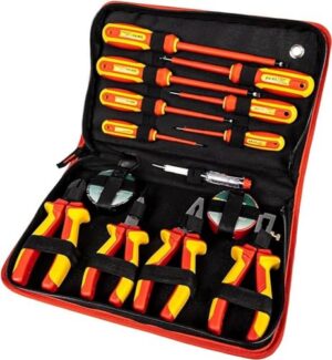 14-teiliges Schraubendreher-Set von Brüder Mannesmann mit Nylon-Tasche und Chrom-Vanadium-Stahl-Schneiden