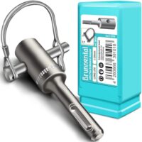 BRUNNENTAL Erdbohrer Adapter + Quick Change Bolzen für Hand Bohrmaschine - perfekter Begleiter für Ihre Schlagbohrmaschine als Brunnenbohrer