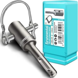 BRUNNENTAL Erdbohrer Adapter + Quick Change Bolzen für Hand Bohrmaschine - perfekter Begleiter für Ihre Schlagbohrmaschine als Brunnenbohrer