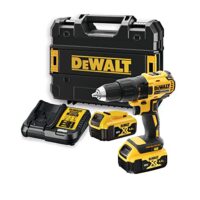 DEWALT DCD777M2T-QW 18V XR Kompakter Bohrer/Schraubendreher mit 2 x 4Ah Batterien, Schwarz, Gelb - Heimwerker-Projekt-Werkzeug