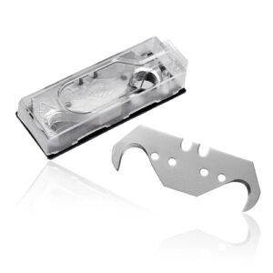 Delphin-Super-Hakenklingen, Cuttermesser-Klingen 19mm, 0,65mm stark, 10 Klingen im Spender