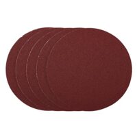 Draper 5 Stück Schleifscheiben, 200 mm Körnung 80 PSA rot, für Holz, Metall, Aluminiumlegierung und mehr