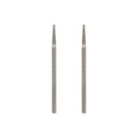 Dremel 7134 Diamantbestückter Fräser, Zubehörsatz für Multifunktionswerkzeug mit 2 Fräsern zum Schnitzen, Gravieren und Fräsen von Holz, Jade, Keramik, Glas, gehärteten Stahl und andere Hartmaterialien