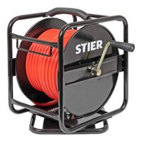 Druckluft Schlauchtrommel mit Wandhalterung, inkl. Druckluftschlauch SBT-30, max. 20 bar Arbeitsdruck, Ø 8 mm Schlauchinnendurchmesser, ausziehbare Länge 30 m