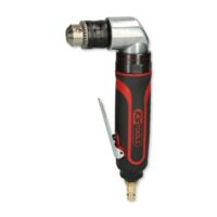 Druckluft Winkelbohrmaschine von KS Tools, SlimPOWER 515.5465, Winkelbohrmaschine Druckluft mit Zahnkranzbohrfutter-Spannweite bis 10mm, ideal für Karosserien