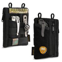 Klein EDC Tasche mit 6 Taschen und YKK-Reißverschluss, EDC Tool Organizer Tasche für Herren