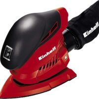 Einhell Multischleifer TH-OS 1016 (100 W, Schleiffläche 104 cm², Staubfangsack und Absaugadapter, Klett-Schleifpapier P120) - Multischleifer mit leistungsstarken Motorisierung und großzügiger Schleiffläche