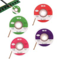 Entlötlitze 4 Stück, Lötlitze Set 2mm 2.5mm 3mm 3.5mm, Kupfer Entlötdraht No-Clean Entlötlitze, ideal zum Entlöten und Entfernen von Lot aus Lötstellen