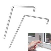Fenster Einstellwerkzeug Set, 2 Stück, Gebogener Sechskant 4 mm und Torx TX15, für Fenstereinstellung und Balkontüren, Einstellschlüssel Fenster, Vielseitige Justierung von Fensterbeschlägen