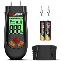 Feuchtigkeitsmessgerät mit Batterie und LCD-Display zur schnellen Bestimmung des Feuchtigkeitsgehalts von Rohholz, Papier, Sperrholz, Gipswände, Bodenbelägen und anderen Materialien
