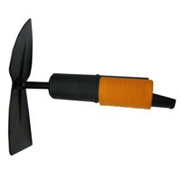 Fiskars Doppelhacke mit gerätekopf und QuikFit-Stielen, schwarze und orange Farbe, für Gartenpflege und Rasenmähung
