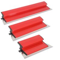 Flächenspachtel Set mit 3 Edelstahlklingen, Spachtel Werkzeug für Wand Dekoration und Arbeitsbereich