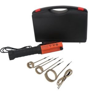 Flammenloses Induktionsheizgerät, 1000W Tragbares Magnetisches Induktionsheizer, Schraubenentfernungsmaschine 240 V Induktionsheizgerät Induktionsheizer Flameless Induction Heater Set für 4 Spulen