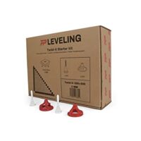 Flat-Pro Twist-it Fliesenverlegehilfe 3mm Set - 300 Gewindelaschen + 300 Zughauben - perfektes Verlegen von Bodenfliesen für Anfänger und erfahrene Heimwerker