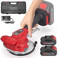 Fliesen Vibrationsgerät mit Akku und Saugnapf, für effizientes Fliesenlegen und Badezimmerkacheln, mit 6-fach einstellbarer Geschwindigkeit und LCD-Display