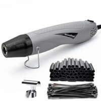 FloweryOcean 350W Mini Heißluftpistole mit ergonomischem Griff und hoher Leistung für verschiedene Anwendungen wie Drahtreparaturen, Handwerk und Epoxidharz