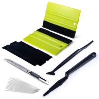 Professionelles Vinyl-Werkzeug Kit für Auto-Tönungsfolie Wrap, Car Wrapping Folie und Fensterfolien. Enthält professionelle Vinyl-Rakel, Ersatz-Filz, Long-Stick-Micro-Rakel und Flexiblen Griff-Rakel.