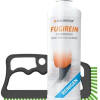 Fugenbürste grau/gün inkl. Fugenreiniger 250 ml - perfekte Lösung für saubere Fugen in Bad, Küche und Haushalt