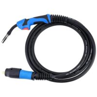 Gasgeschützter Schweißbrenner MB25AK, Euro-Standard-Anschlussstück 3,8 M, ergonomisches Superflexibles Monokabel, leicht und hochflexibel