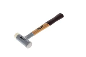 GEDORE KOMBI-PLUS R Hammer mit Holzgriff, Schon-/Schlosserhammer, Ø 35 mm, rückschlagfrei, Hickory-Stiel