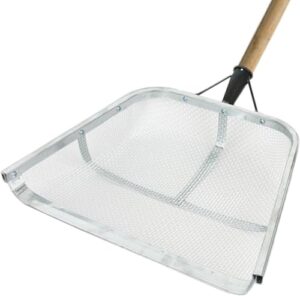 Ergonomische Siebschaufel für Gartenarbeit, Edelstahl gefertigt, effizienter Bodensieb mit Maschenweite 0.4x0.4cm