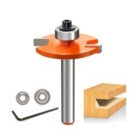 Hochwertiger Werkzeug für die Oberflächenbearbeitung von Holz, Fräser mit 8mm langen Schaft und 4mm tiefer Schnitttiefe, ideal geeignet für die Herstellung von Möbeln, Einbauten oder DIY-Projekten
