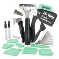 Silikonentferner Werkzeug & Silikon Abzieher Set 25-teilig - Fugenschneider, Silikonfugenentferner & Fugenglätter zur Entfernung & Erneuerung von Silikon & Acryl Fugen - Silikon Entferner