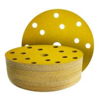 GZKTY Schleifpapier 150mm klett, Klett-Schleifscheiben, 50 Stück, 15 Loch, Körnung 60/80/120/180/320 für Exzenterschleifer und verschiedene Arten von Arbeit