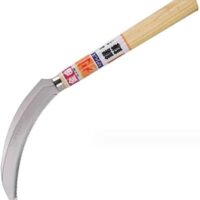 Halbmondförmige Sichel aus Edelstahl für den Garten, 160 mm - hochwertig und scharf, ideal zum Schneiden von Gras und Kräutern