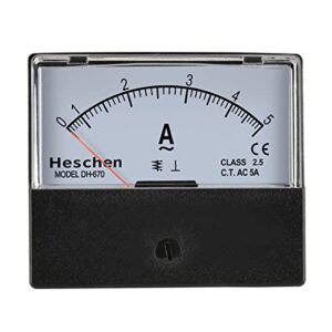 Heschen Rechteck Panel montierter Strom Meter Tester mit hoher Genauigkeit und CE-Zertifizierung für die Messung elektrischen Stroms